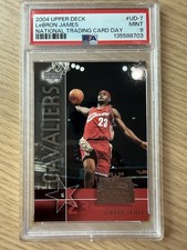 2004 Upper Deck National Trading Card Day #UD-7 LeBron James Rookie - PSA 9. rookie card picture