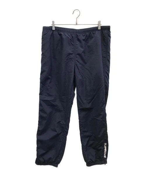 Pantalon échauffement suprême homme XL bleu marine nylon sport athlétique actif occasion