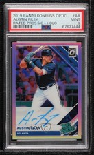 2019 Panini Donruss Optic Holo Prizm Austin Riley #RPS-AR PSA 9 MINT Auto 0ls