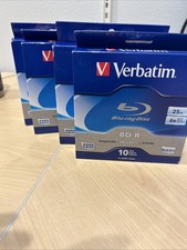 4 Packs Of Verbatim 97238 25 GB 6X BD-R Blu-Ray Disc 10/Pack New