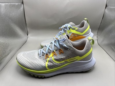 Nike React Pegasus Trail 4 Gray Yellow Ore Volt Mesh Athletic Sneaker - Size 11