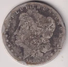 1880 O MORGAN ONE DOLLAR 90% SILVER NEW ORLEANS UNITED STATES AMERICA $1 COIN