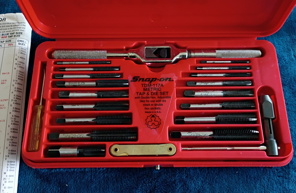 Snap-on 41pc Metric Tap and Die Set TDM117A for sale online | eBay