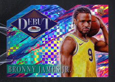 2024-25 Topps Finest Basketball Bronny James Jr RC Debut Die Cut X-Fractor D-2
