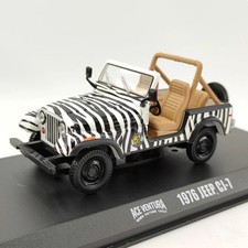 Greenlight 1:43 Jeep CJ-7 1976 White and Black Collectible Car