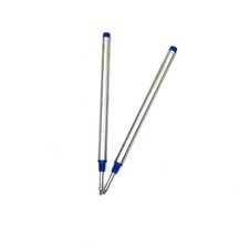2 PCS Rollerball Pen Refills 113mm 0.7 Tip Compatible Mont Blanc Blue Ink