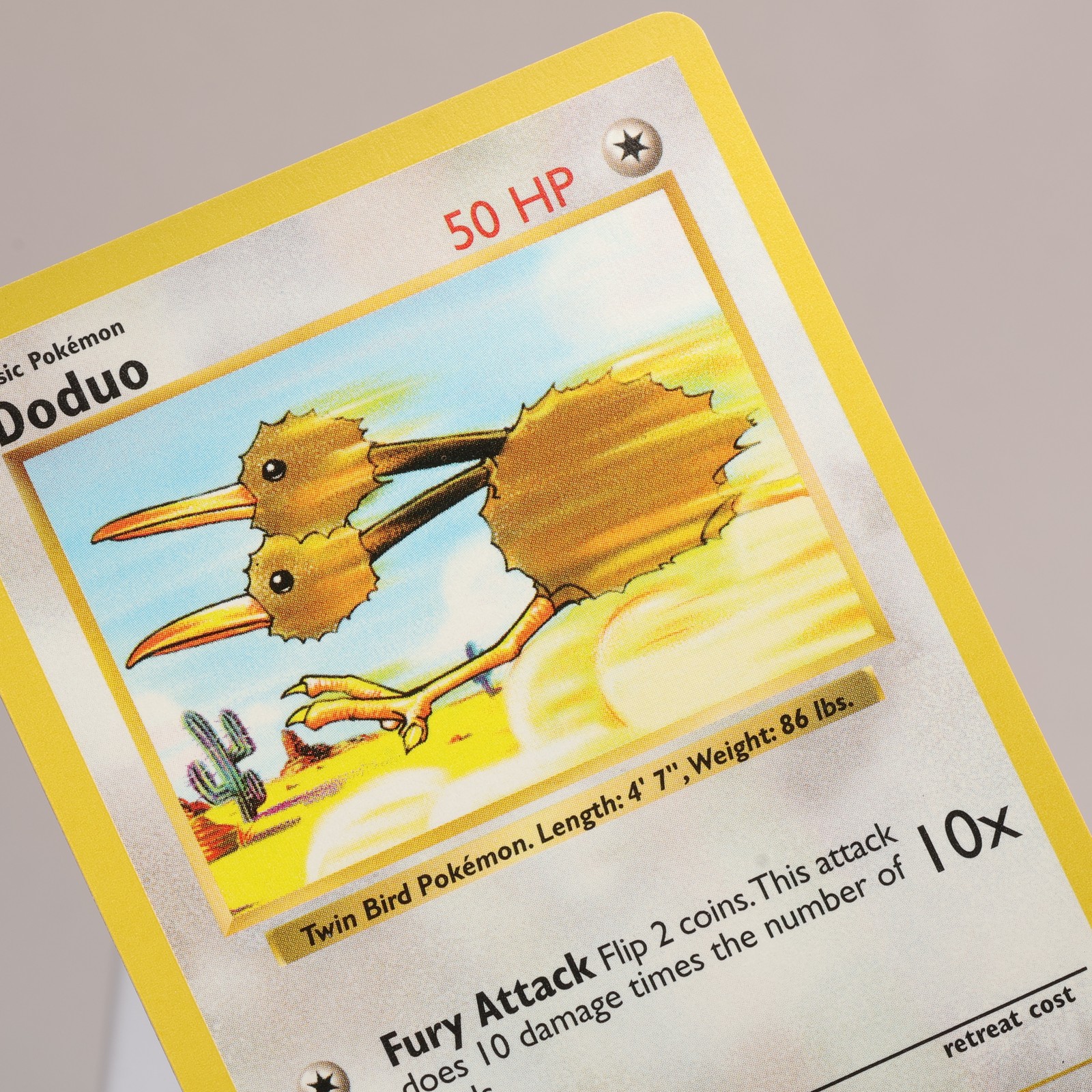 Pokemon TCG - Doduo 48/102 Base Set Common Shadowless WOTC 1999 - EXC/NM