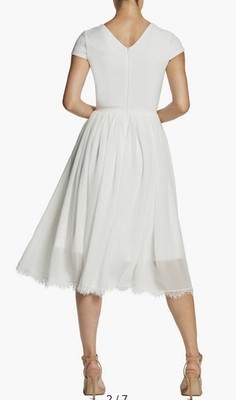 Dress The Population Corey Chiffon Fit & Flare Cocktail Dress White Size XL NEW | eBay Dress The Population Corey Chiffon Fit & Flare Cocktail Dress White Size XL NEW | eBay