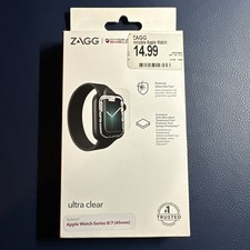 Zagg Invisible Shield Ultra Clear Apple Watch 9/8/7 - 45mm Screen Protector NIB