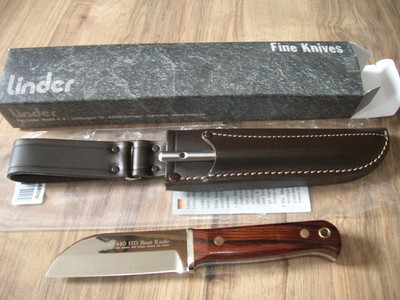 Linder Outdoormesser Bushcraftmesser ''HD Boat Knife'' Made in Solingen, NEU+OVP