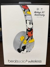 Beats by Dr.Dre Beats Solo3 Wireless Headphones Disney Mickey Mouse 90th Anniv.
