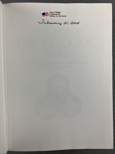 KJV Reese Chronological Bible Large Print Edited by Edward Reese Hardcover - Picture 7 of 12