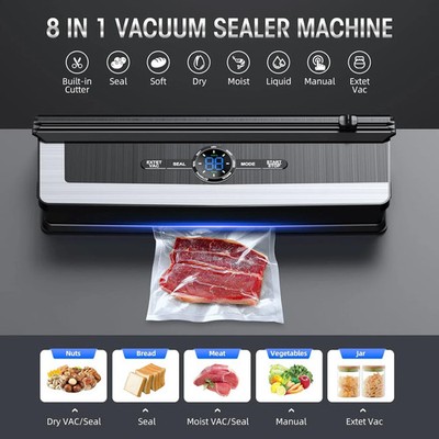 Vacuum Sealer Machine | Automatic Food Sealing System | Compact Design