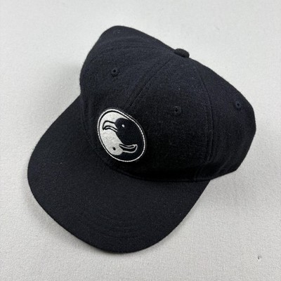 Mollusk Surf Society Hat Cap Strapback Black Wool Bird Yin Yang California Skate