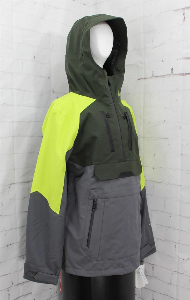 Volcom Brighton Pullover Snowboard Jacket, Men's Small Dark Grey - Image 2 of 4