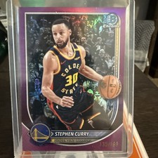 2025-26 Bowman Purple  refractor  Border #115 Stephen Curry #59/199 Warriors