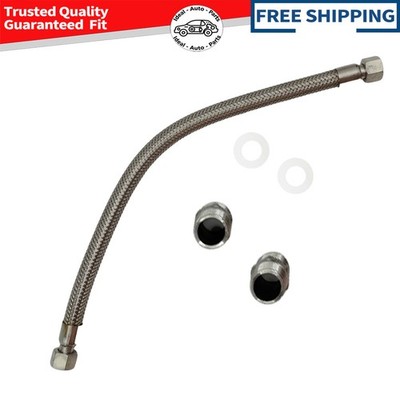 1/2'' NPT Male x 20'' Long 750°F 450PSI Industrial Compressor Stainless Steel Hose