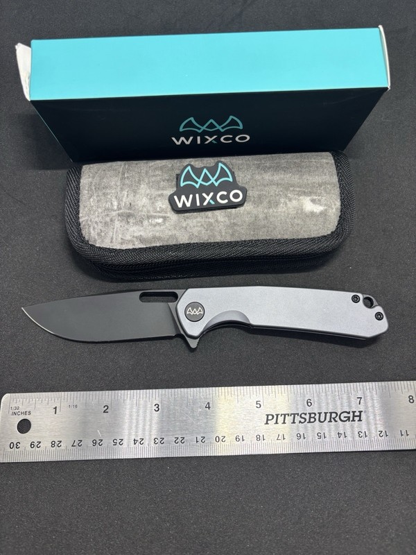 WIXCO Pexston WX12-B 14C28N frame lock aluminum drop point new never cut