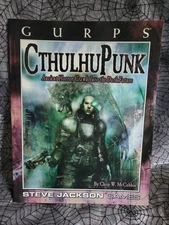 GURPS Cyberworld CthulhuPunk Steve Jackson Basic Set 3rd Ed Rpg Chaosium Book