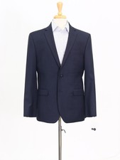 Jos. A. Bank 42R Navy Sport Coat Blazer Jacket Solid 2-Button Wool