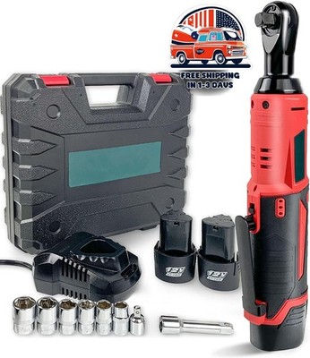 Juego De Llaves De Trinquete Eléctricas Inalámbricas, Kit De Herramientas De 12V