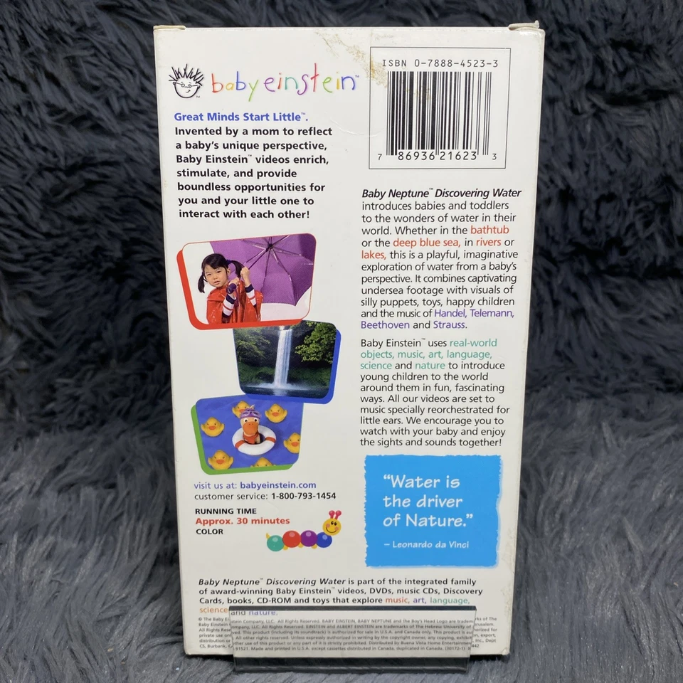 Baby Einstein: Baby Neptune Discovering Water VHS Tape 2003 Kids Educational - Image 4 of 4