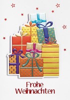Weihnachten Prisma Unverpackte Weihnachtskarte Mit Umschlag Geschenke Mit PräGun