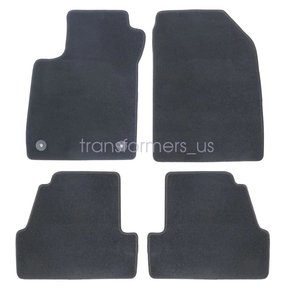 2013-2022 For Buick Encore Chevrolet Trax Front & Rear Velour Floor Mats Carpet - Image 4 of 4