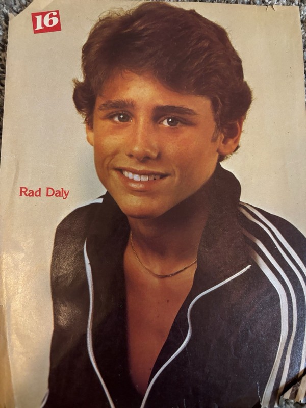 VERY RARE 80s ACTOR RAD DALY SMILE TEEN BEAT CLIPPING MAGAZINE PINUP!
