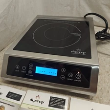 Duxtop Portable Induction Cooktop Countertop Burner 1800W Silver Bt-c35-d