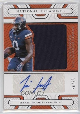 2022 Panini National Treasures Collegiate 16/99 Jelani Woods Auto RC 13c1