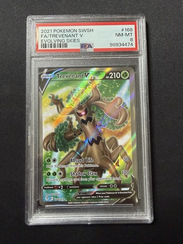 Trevenant V graded PSA 8 for sale on eBay