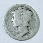 1920 MERCURY DIME, 90% SILVER, CIRCULATED US COIN #6422