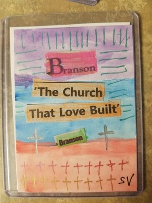 Branson MO Abstract Famous Artist: Artist Trading Card ACEO Original Artwork