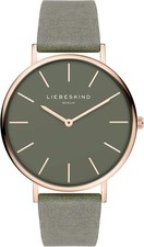 LIEBESKIND BERLIN Armbanduhr Leder Vintage-Look Steel Armbanduhr LT-0267-LQ