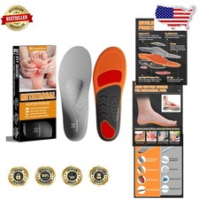 Metatarsalgia Insoles for Foot Pain Relief - Arch Support Gel Shock Absorption