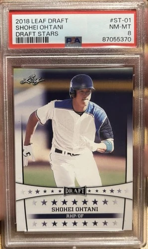 2018 Leaf Draft - Shohei Ohtani (RC) - Draft Stars - PSA 8