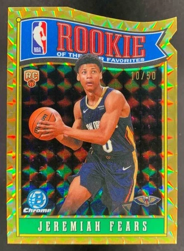 2025 Bowman Basketball Gold Geometric Refractor Jeremiah Fears #RY-7