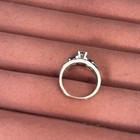 Diamond & Sapphire Engagement Ring Set 14k White Gold Size 5.25  — photo 5