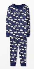 Hanna Andersson Kids Long John Pajama set with polar bears NEW Size 12
