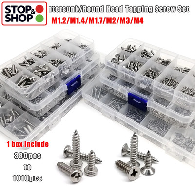 1 Kit Micro kleine selbstschneidende Holzschrauben Set für Spielzeugauto elektronische Produkte Ph