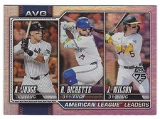 Jacob Wilson/Aaron Judge/Bo Bichette LL 2026 Topps Rainbow Foil #204 NRMT+