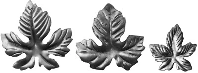 STAHLCO Weinblatt schmiedeeisen Zierelement Zierblatt Blätter aus Stahl