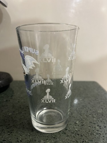 Baltimore Ravens Glass 2013 Super Bowl XLVII Champion NFL Football Ray Lewis Blk - Picture 5 of 5