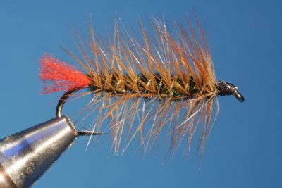 Fliegentom Streamer 3 Stück Wooley Bugger Red Tag