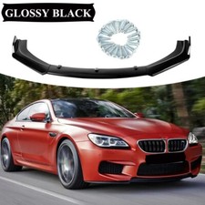 For BMW 6 SERIES M Sport 640 650 M6 Black Front Bumper Lip Spoiler Splitter