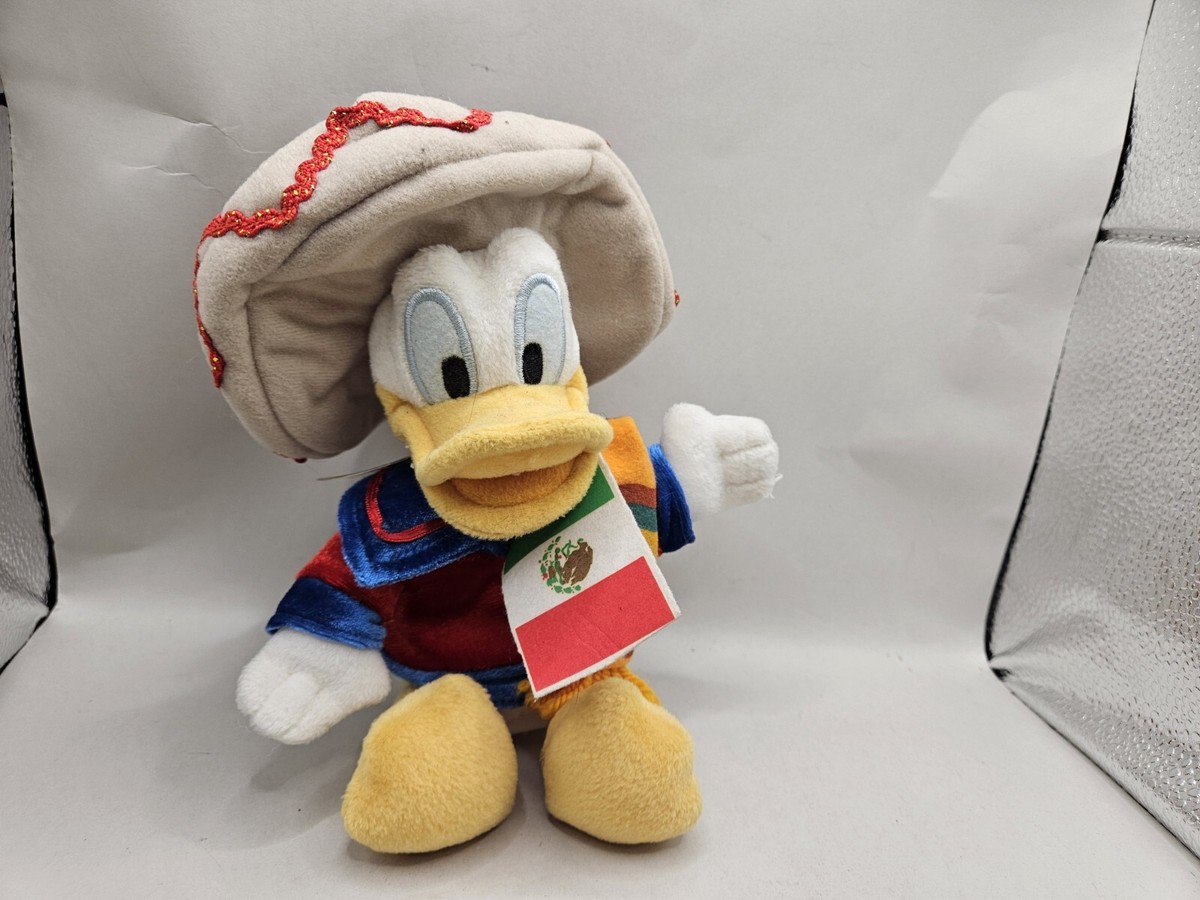 Disney Mexico Donald Duck Amigo Plush Beanie Epcot 9