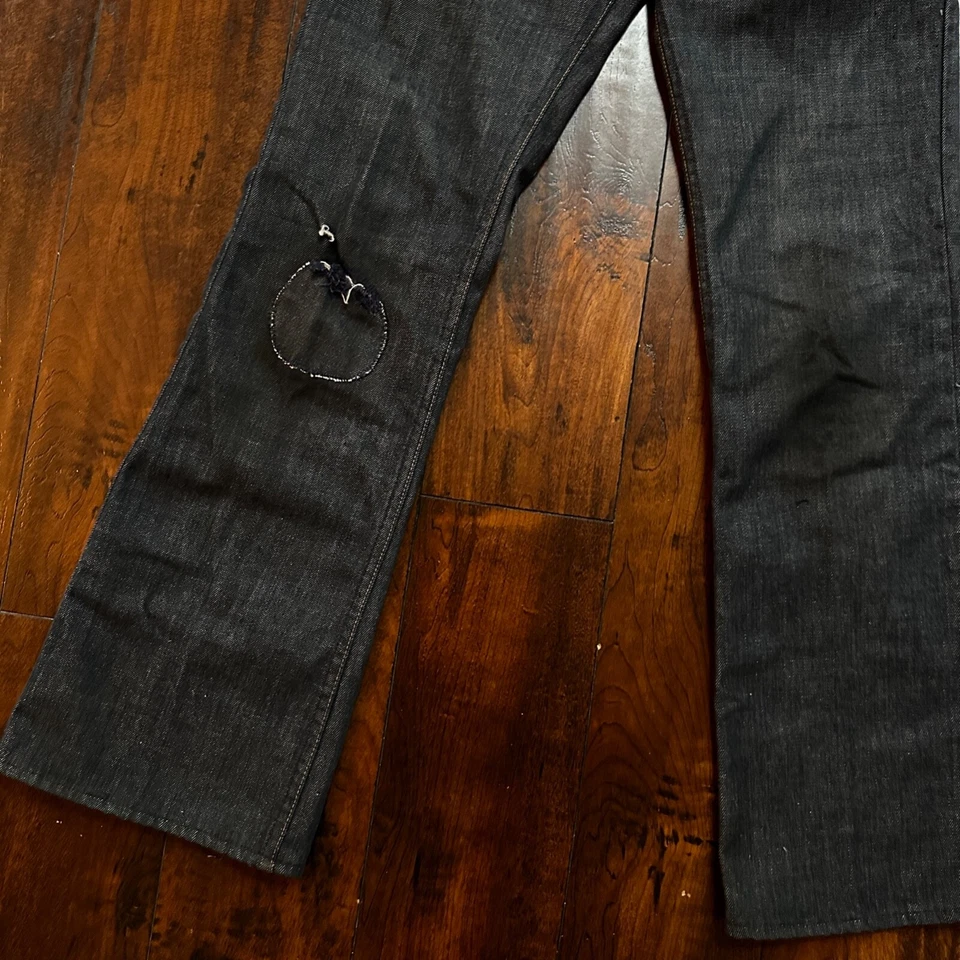 Levis VTG 1970s Red Tab 517 Talon Zipper Black 26x31 Boot Cut 70s Rare Jeans - Image 3 of 4