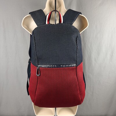 Rare Tommy Hilfiger Knit Tech Laptop Backpack 12 in x 20 in Style Am0Am03610