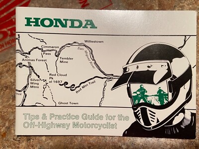 87 HONDA TIPS & PRACTICE GUIDE FOR THE OFF-HIGHWAY MOTORCYCLIST MANUAL LIKE NEW